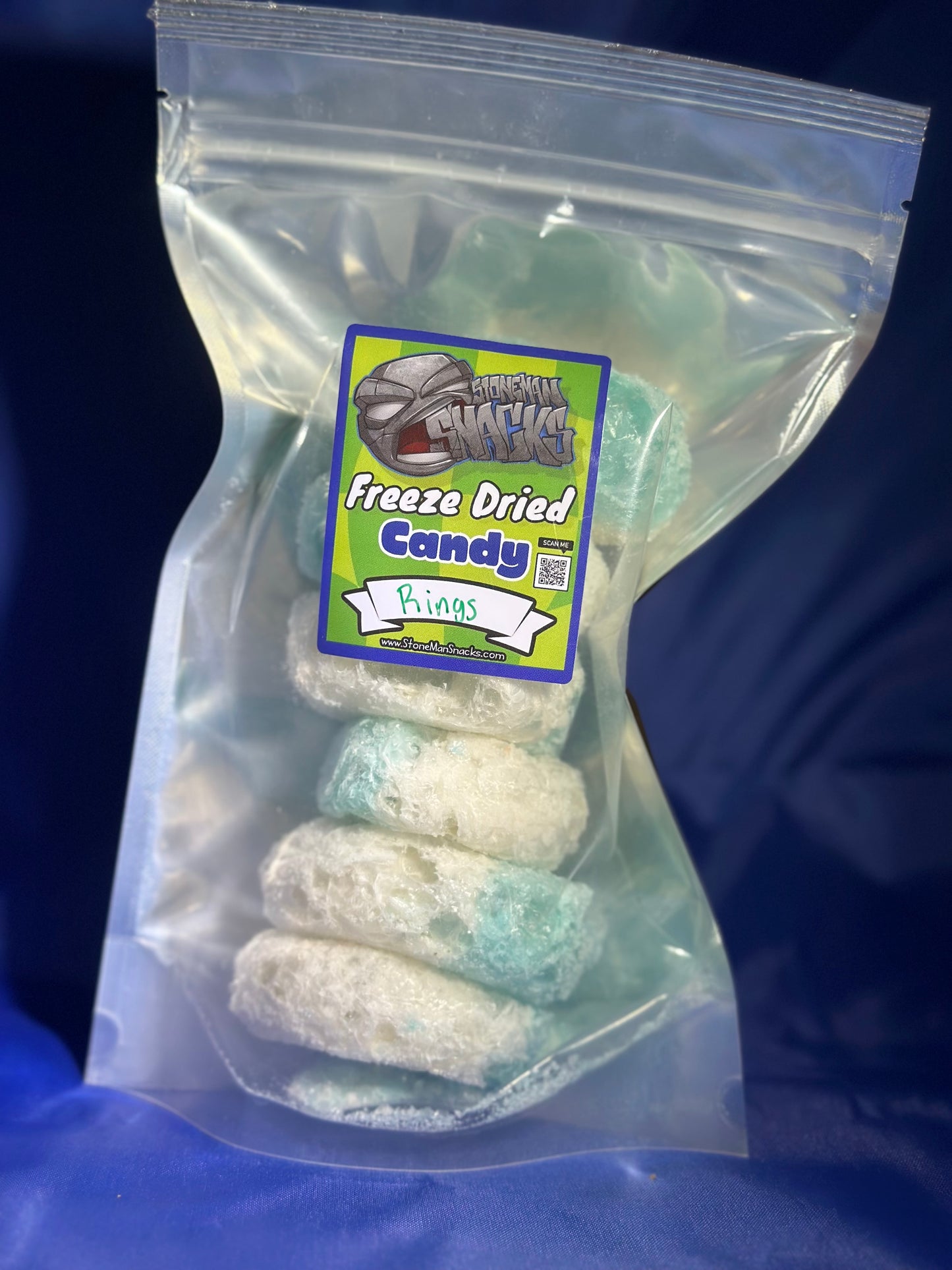 Freeze Dried Blue Raspberry Rings